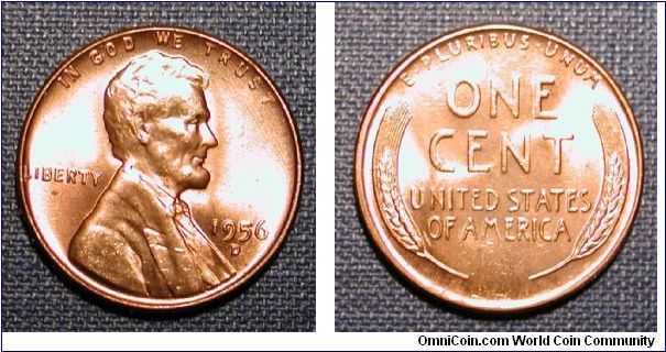1956-D Lincoln Wheat Cent