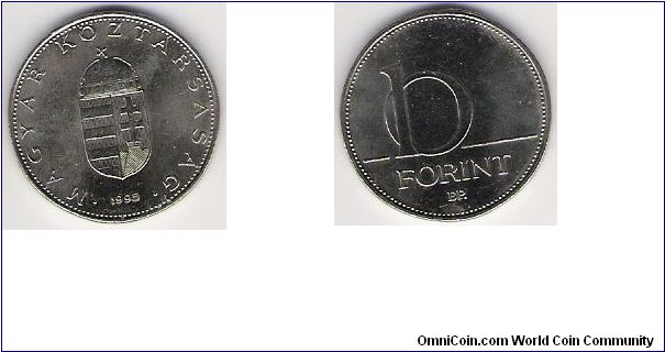 Hungary 1995 10 forint