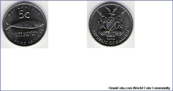 Namibia 2000 5c