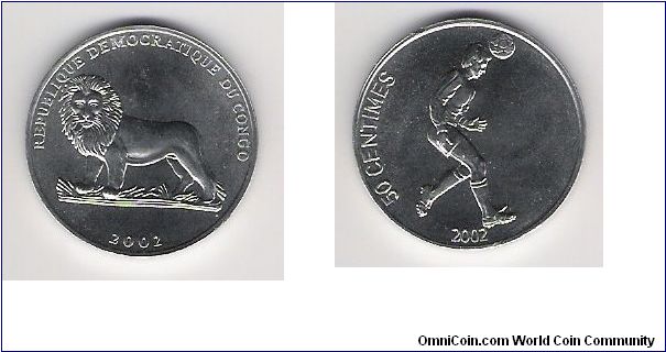 Congo 2002 50c