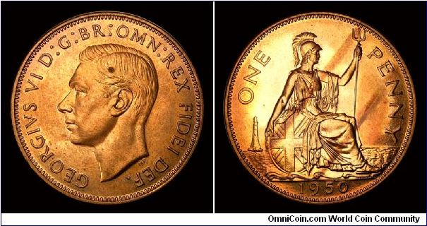 1950 GB One Penny, George VI.


From 1950 Proof Set.