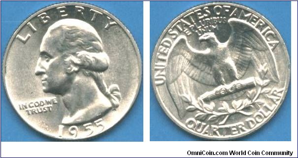 1955 Washington Quarter