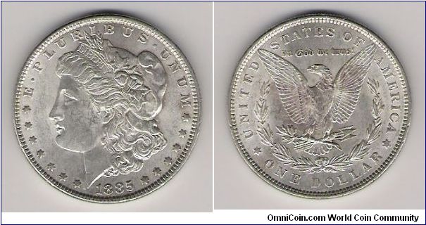 US 1885 $1