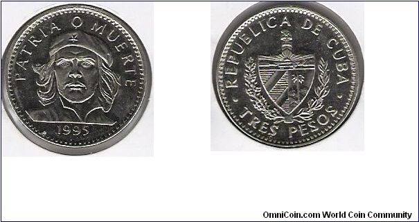 Cuba 1995 3 pesos