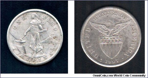 Silver filipinas one peso
, united states of america