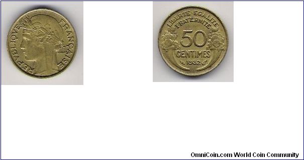 France 1932 50c