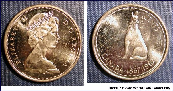 1967 Canada 50 Cent Centennial