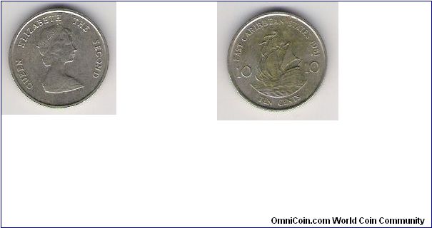 East Carribean States 1981 10c