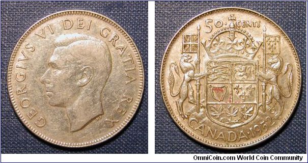 1952 Cananda 50 Cents