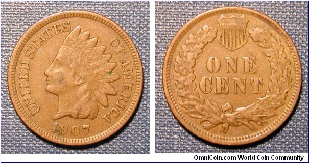 1907 Indian Head Cent