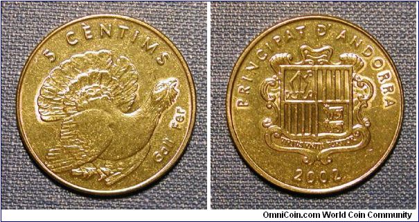 2002 Andorra 5 Centims