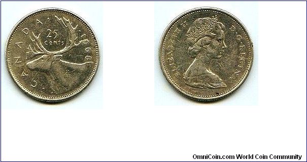 25 CENTS 1968 - SILVER
