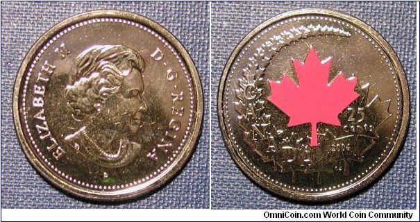 2004 Canada Colorized Quarter