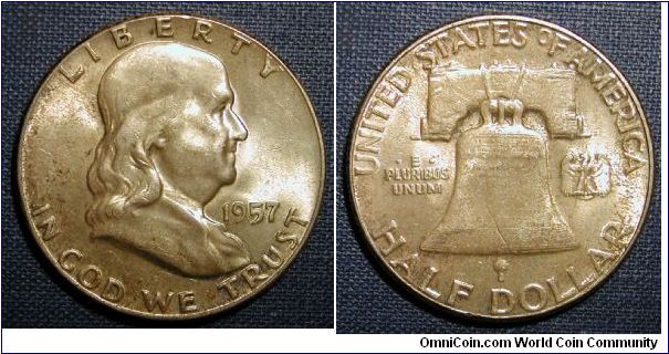 1957 Franklin Half Dollar