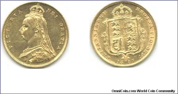 1887 half sovereign