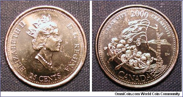 2000 Canada Millennium Quarter Creativity