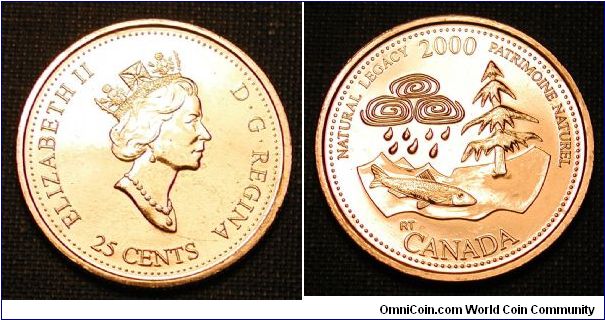 2000 Canada Millennium Quarter Natural Legacy