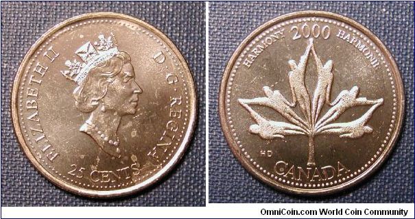 2000 Canada Millennium Quarter Harmony