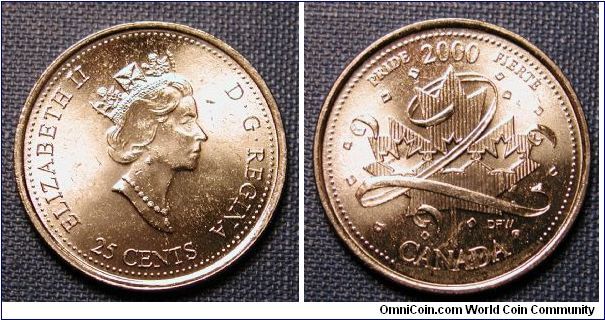 2000 Canada Millennium Quarter Pride