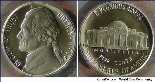 1990s 5c PCGS PR69DCAM
 (Nickel) 
Markes are on holder not on the coin