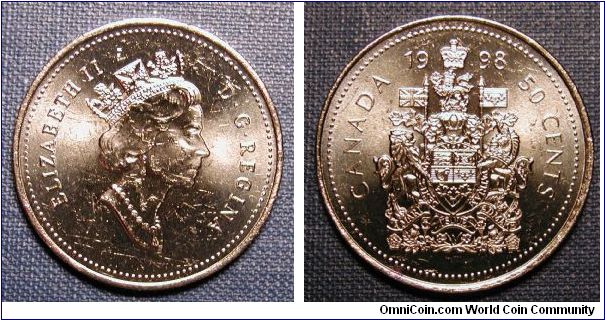 1998 Canada 50 Cents