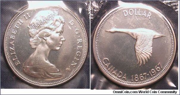 1967 Canada Dollar Centennial (in original Mint Packaging)