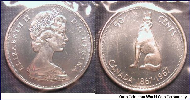 1967 Canada 50 Cents Centennial (in original Mint Packaging)