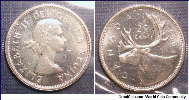 1964 Canada 25 Cents (in original Mint Packaging)