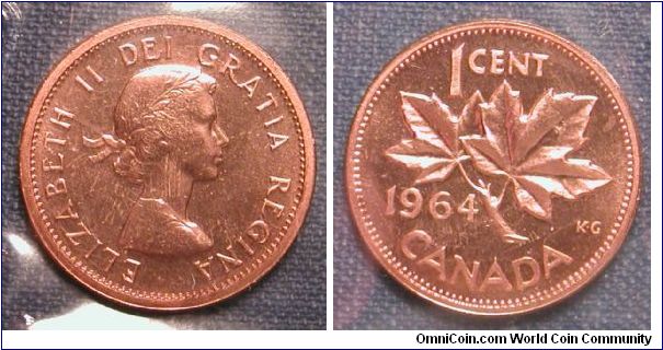 1964 Canada 1 Cent (in original Mint Packaging)