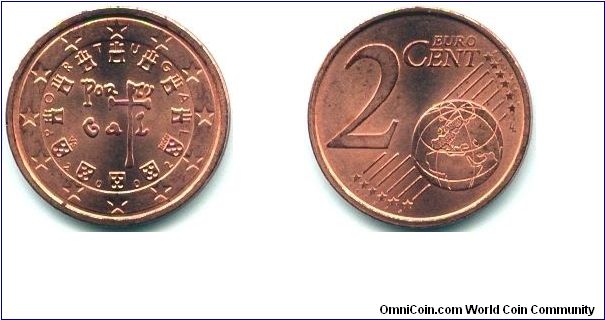 Portugal, 2 euro cent 2002.