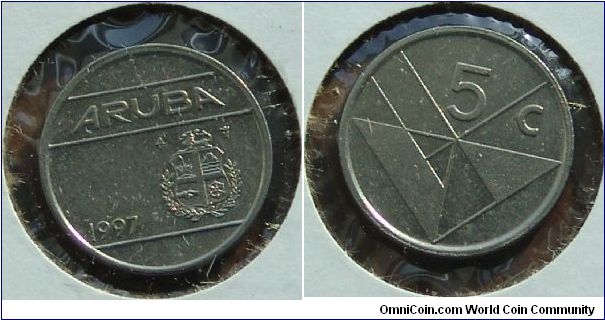 5 Cents Aruba 1997