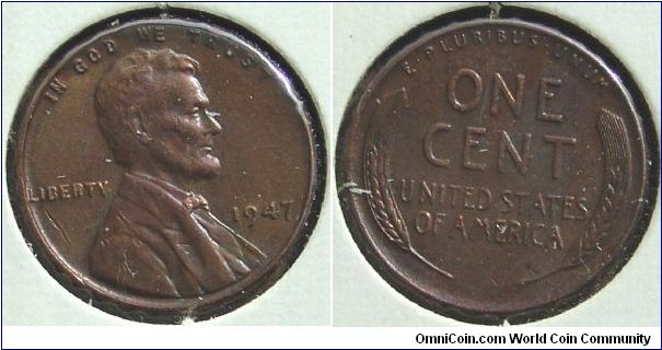 1947 Lincoln Wheat Cent
