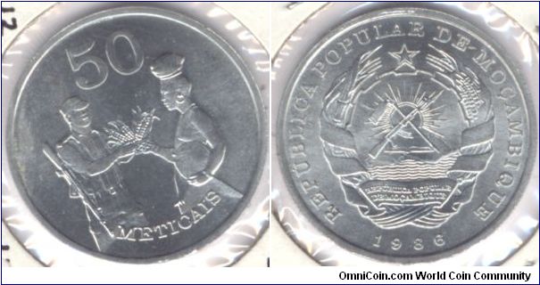 50 Meticais Mozambique 1986