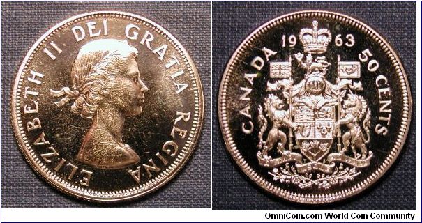 1963 Canada 50 Cents Proof