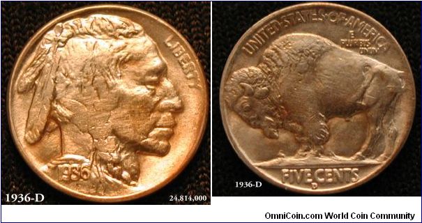 1936-D Buffalo MS