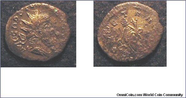 Roman
Postumus AE3 20mm
Silvered Antoninianus
Radiate bust rt.
Moneta standing lt