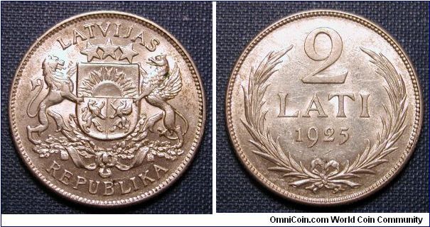 1925 Latvia 2 Lati