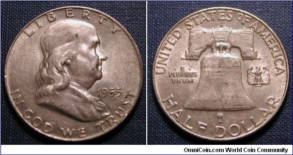 1953-D Franklin Half Dollar