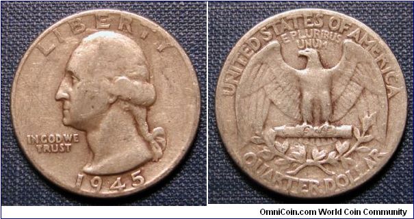 1945 Washington Quarter