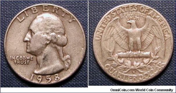 1958-D Washington Quarter