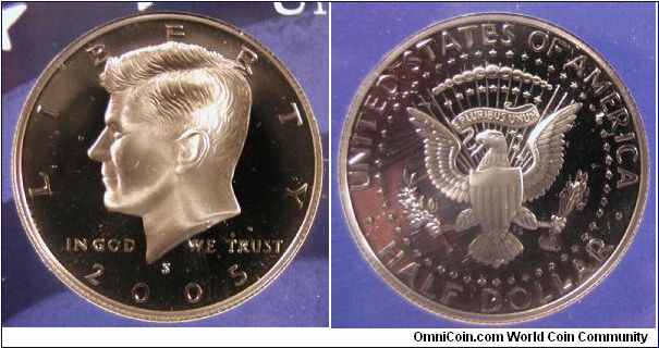 2005-S Kennedy Half Dollar Proof in Mint Holder