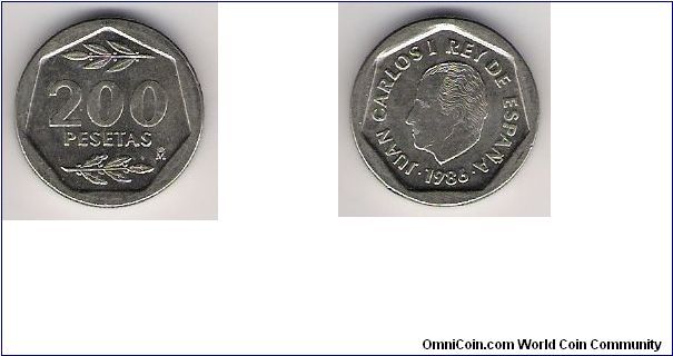 Spain 1986 200 pesatas