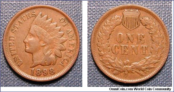 1898 Indian Head Cent