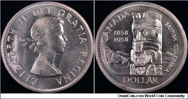 1958 siver dollar