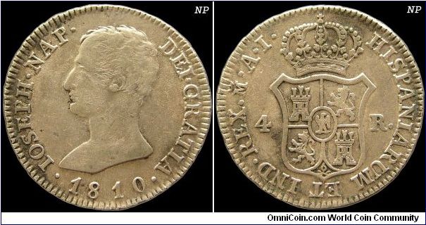 4 Reales, Napoleonic Kingdom of Spain                                                                                                                                                                                                                                                                                                                                                                                                                                                                               