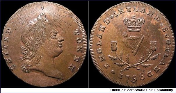 ½ Penny Token, United Kingdoms.                                                                                                                                                                                                                                                                                                                                                                                                                                                                                     