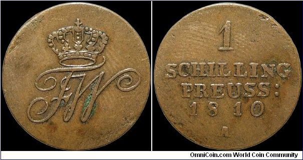 1 Schilling, Prussia.                                                                                                                                                                                                                                                                                                                                                                                                                                                                                               