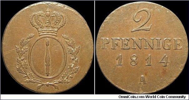 2 Pfennige, Prussia                                                                                                                                                                                                                                                                                                                                                                                                                                                                                                 