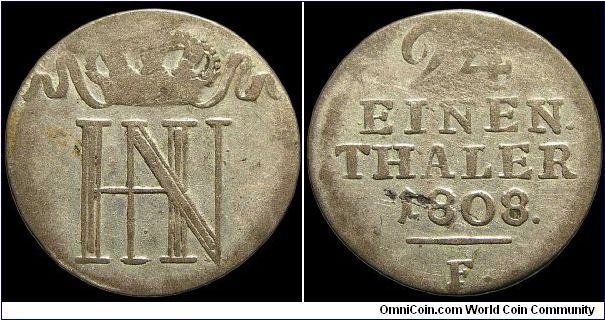 1/24 Thaler, Westphalia.                                                                                                                                                                                                                                                                                                                                                                                                                                                                                            