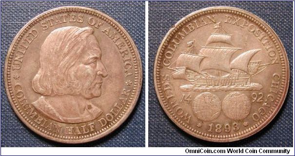 1893 Columbian Exposition Half Dollar